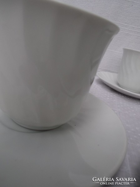 Coffee set - 12 pcs - marked - 1.5 dl - saucer 15 cm - snow white - perfect