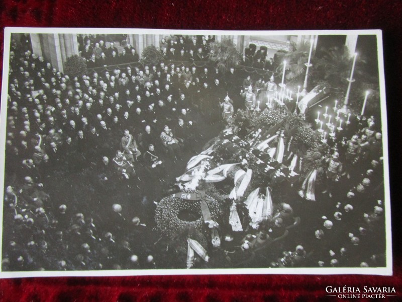 Jelz photo 1936 mourning funeral spherical prime minister Horthy parliament swastika wreath funeral