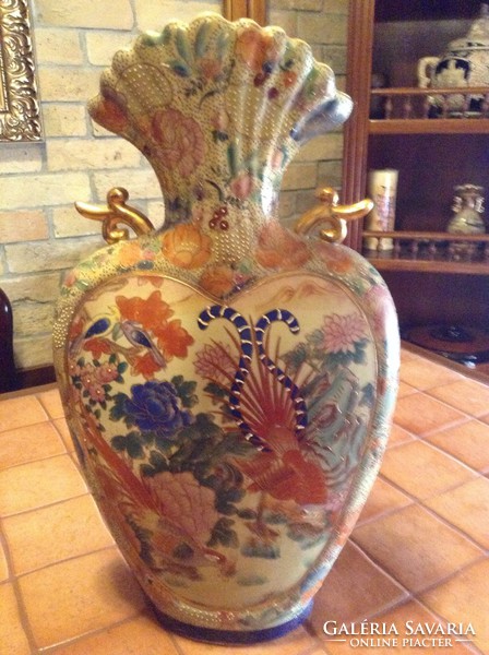 Hatalmas kézzel festett antik kínai váza