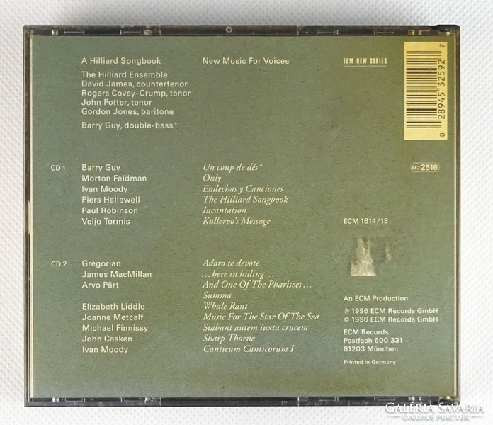 0S439 Hillard Ensemble : Hillard Songbook CD 2 db