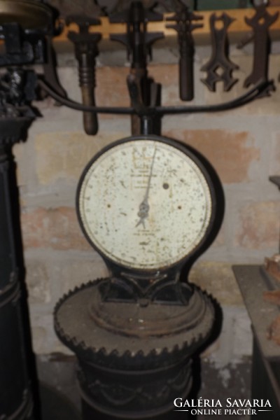 Antique cast iron clock scales from 9 clock scales collection in one