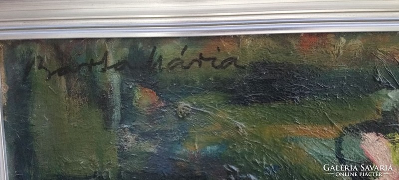 Barta Mária 60x80 cm olaj-vászon  szobros csendélet