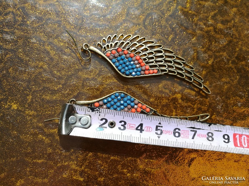 Peacock earrings