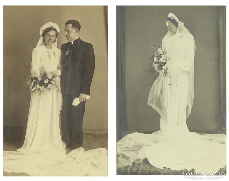 0S606 Régi esküvői fotográfia pár ~ 1930
