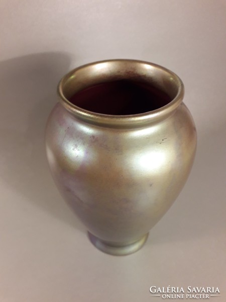 Csodálatos antik Zsolnay eozin labrador mázas váza