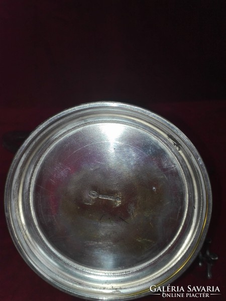 Antik  ezüstözött alpakka (kifényeztem) nagyméretű kanna kancsó   kiöntő - VICTORIA ASTRAL" jelzésű