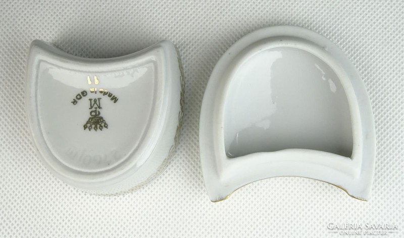 0S987 Régi PM porcelán patkó alakú gyűrűtartó