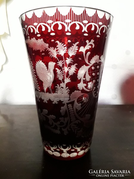 2 db. régi üveg váza.