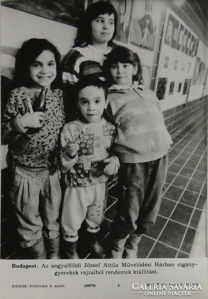 0T203 MTI fotó Cigánygyerekek kiállítása 1992