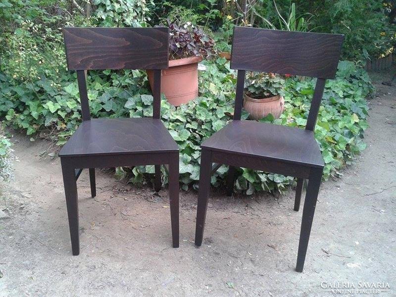 Wooden black chairs are new!