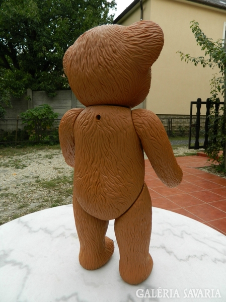 Big, old, humming max zapf marked plastic teddy bear