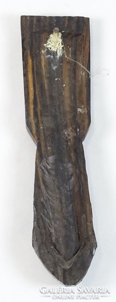 0T344 Régi hatalmas afrikai faragott fa maszk 51cm