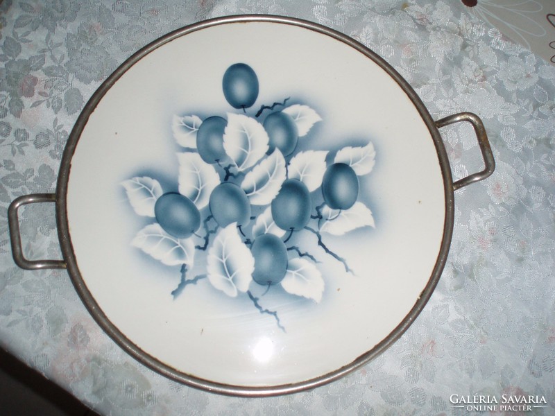 Gyönyörű art deco porcelán kínálótál tálcával