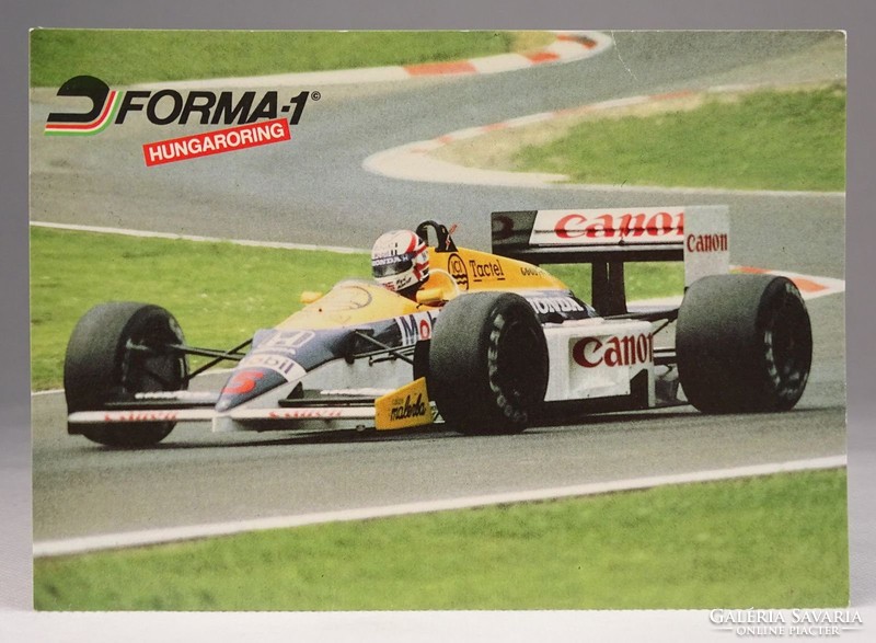 0T416 Nigel Mansell Williams Hungaroring képeslap