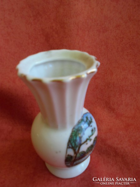 Drasche porcelán Hévíz emlék váza