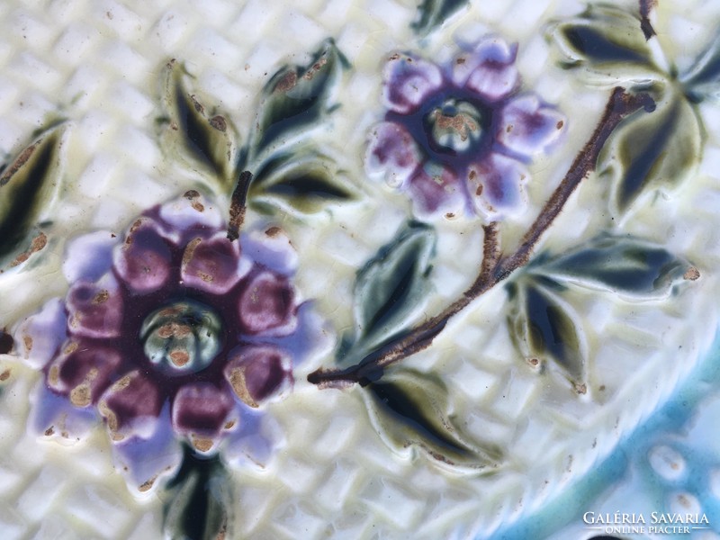 Decorative plate-faience-josef steindl znaim around 1890