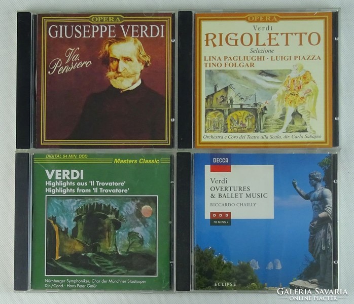 0T445 Giuseppe Verdi CD zene csomag 4 db