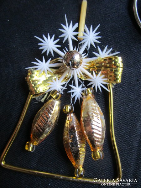 Old extraordinary Christmas glass Christmas tree decoration set of 4 pieces