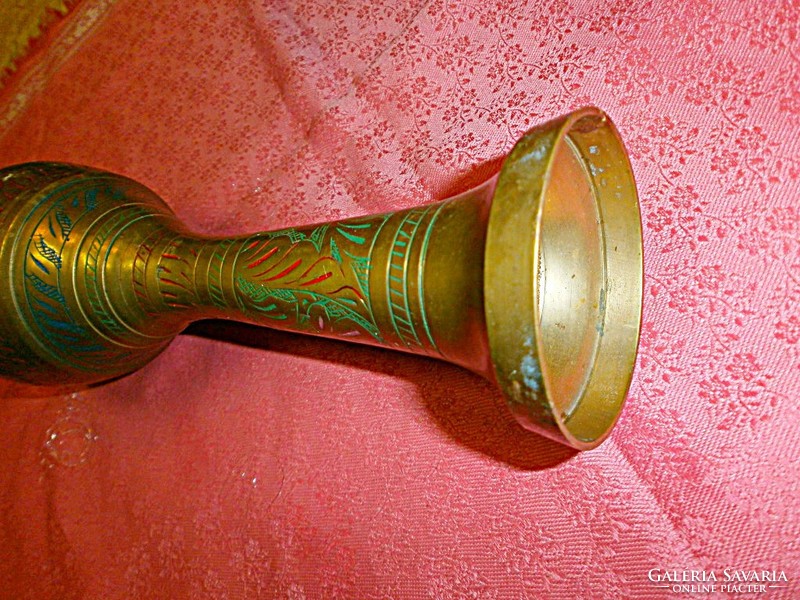 Ornate copper vase