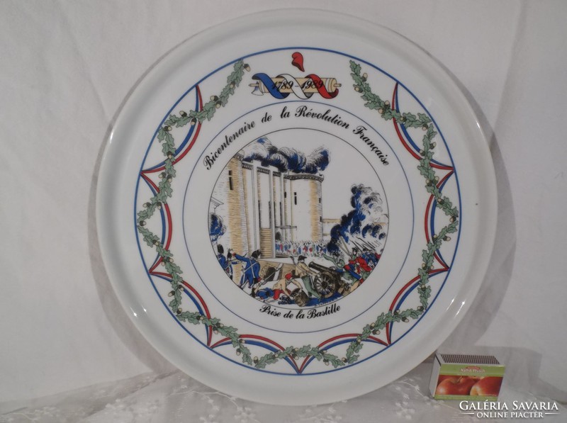 Plate - 31 cm - French - marked - revolutionary - memory beautiful - special - flawless