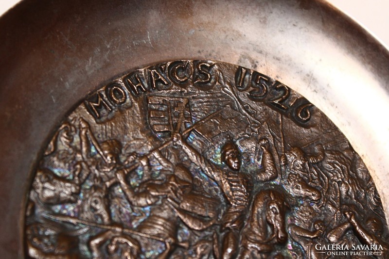 Mohács 1526 bronze plaque.