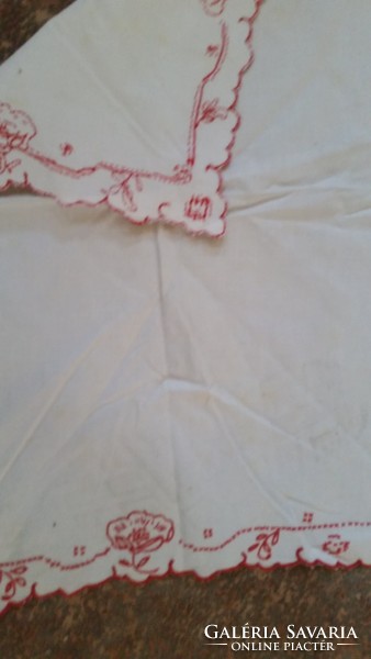 Hand embroidered shelf strip, tablecloth for sale!