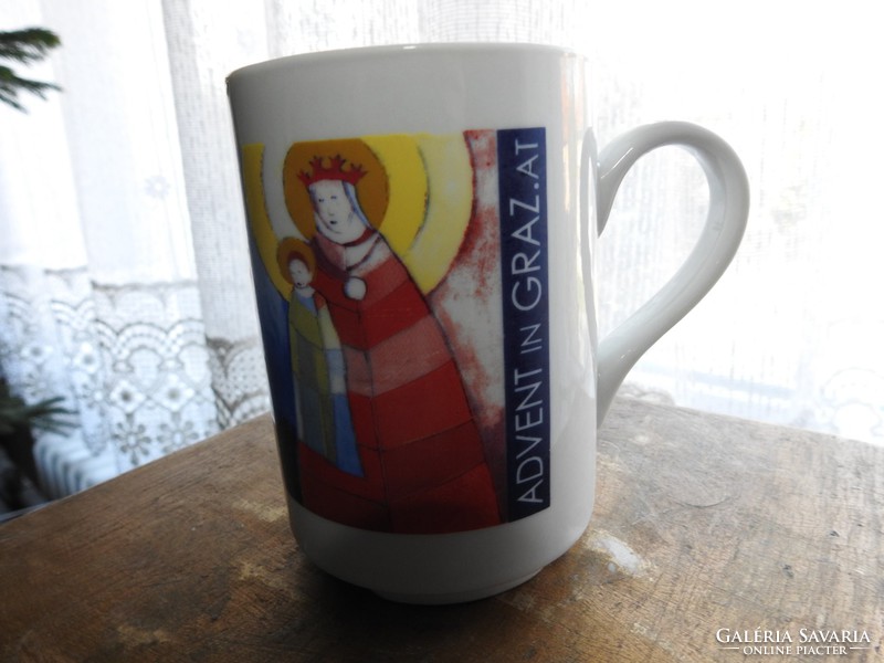 Advent in Graz - Christmas pattern Austrian mug - glass