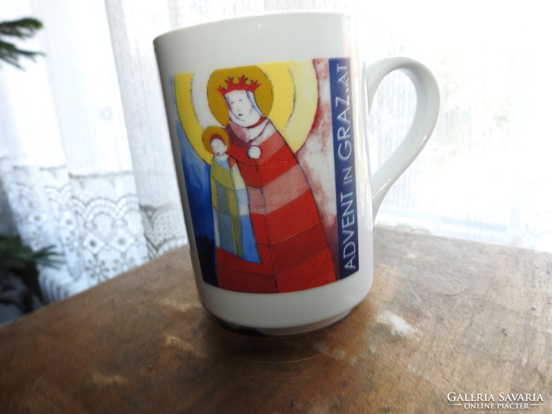 Advent in Graz - Christmas pattern Austrian mug - glass