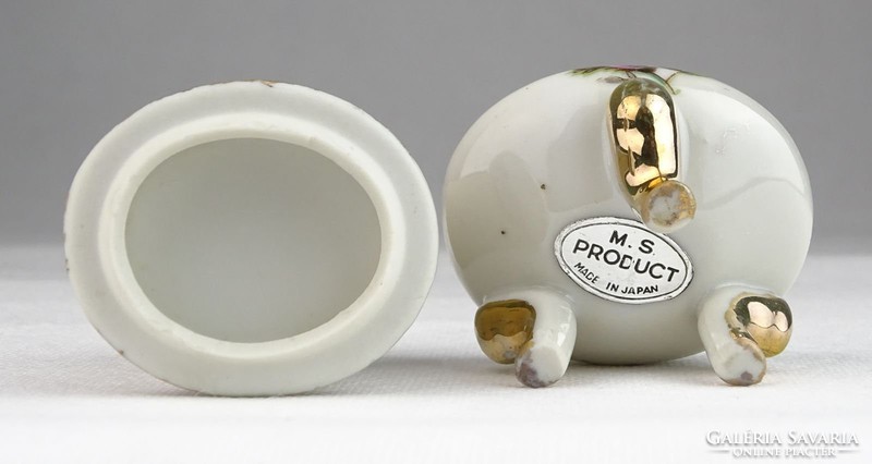 0T881 Régi japán porcelán lábas gyűrűtartó NIAGARA