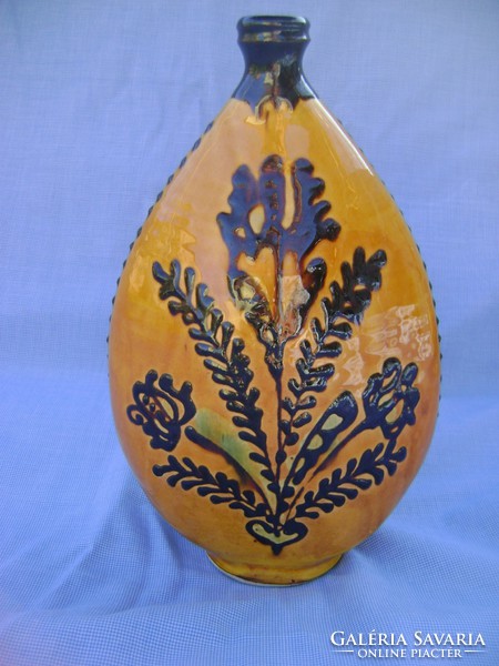 Modern kerámia design váza, 24 cm  EXTRÉM RITKA  100% HIBÁTLAN