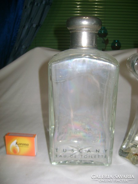 Retro cologne bottle - two pieces together - 24 cm, 22 cm