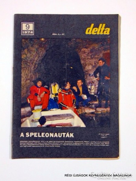 1974 szeptember  /  delta  /  SZÜLETÉSNAPRA RÉGI EREDETI ÚJSÁG Szs.:  7651