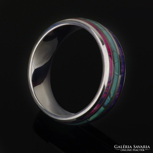 Különleges gyűrű három színű 7-es  ÚJ!