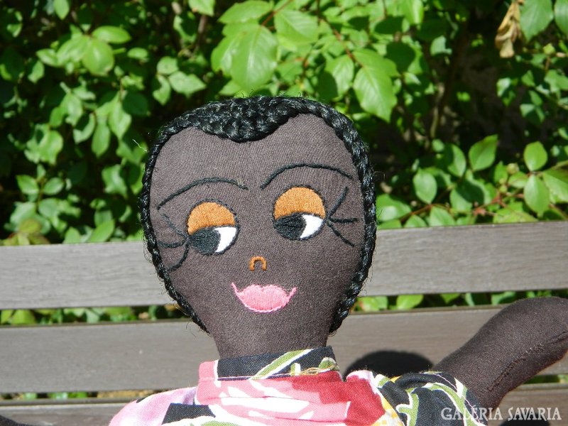 Negro rag doll - textile craftsman doll