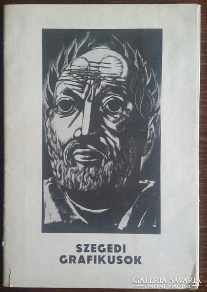 Szegedi grafikusok 1980 16 kép,1500 példányban készült, első kép hiányzik, mérete:23,5X34cm