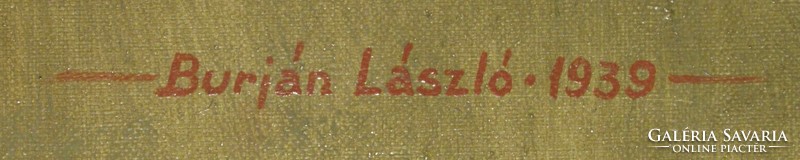 Burján László : Női portré 1939