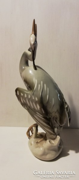 Óriási méretű ( 29 cm ), extra ritka Royal Dux madár