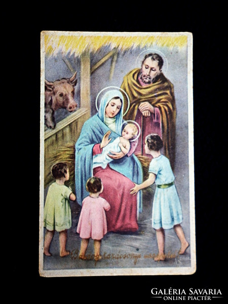 Szűz Mária a jászol előtt