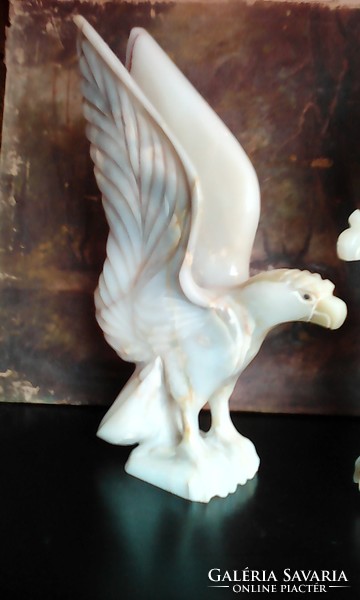 Bird couple, onix, marble