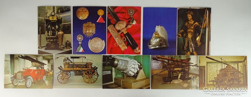 0U465 Tűzoltó Múzeum képeslapok 10 darab