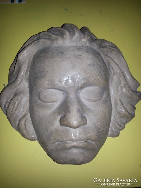 Csapváry-Csapek Károly Beethoven kerámia fali maszk