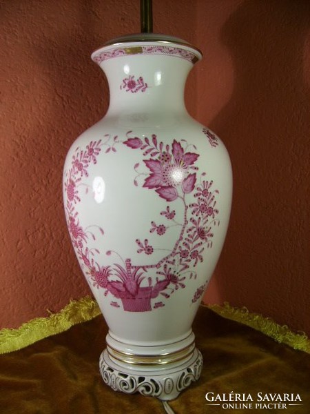 Nagyméretű Herendi porcelán asztali lámpa