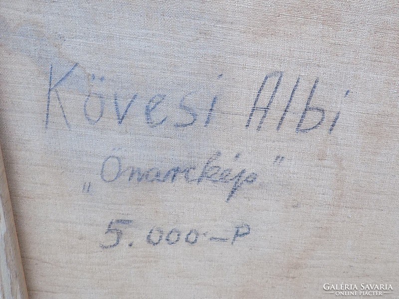 Kövesi ( Köves ) Albi  ( 1900- ? ) Önarckép 1944 olajfestménye 95x75cm Eredeti Garanciával !!!