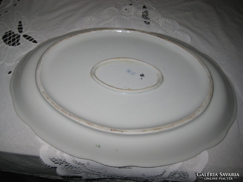 Oval Zsolnay tray, marked 37 x 26 cm 7.