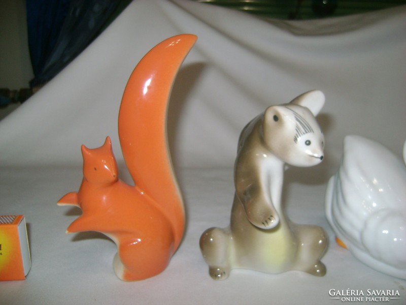 Porcelán állat figura, nipp - KÉT darab