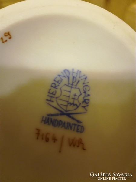 Herendi Waldstein mintás porcelán barokk váza