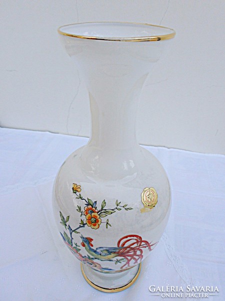 Tomato bird, Italian, milk glass vase for sale