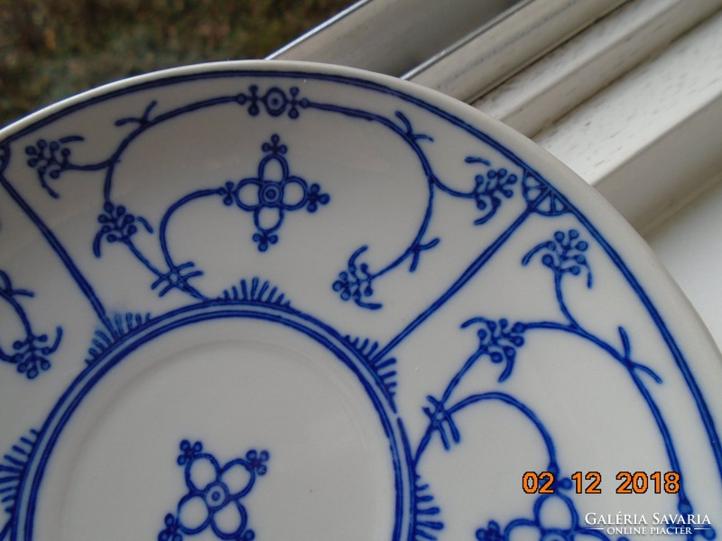 Original saks blue jager eisenberg gdr marked Meissen immortelle breakfast set