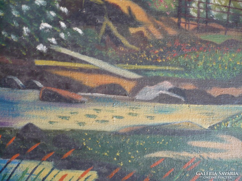 Patai J. szignóval ellátott festmény
