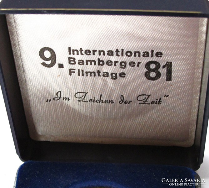 9.Bambergi Rövidfilm Fesztivál 1981 érem.